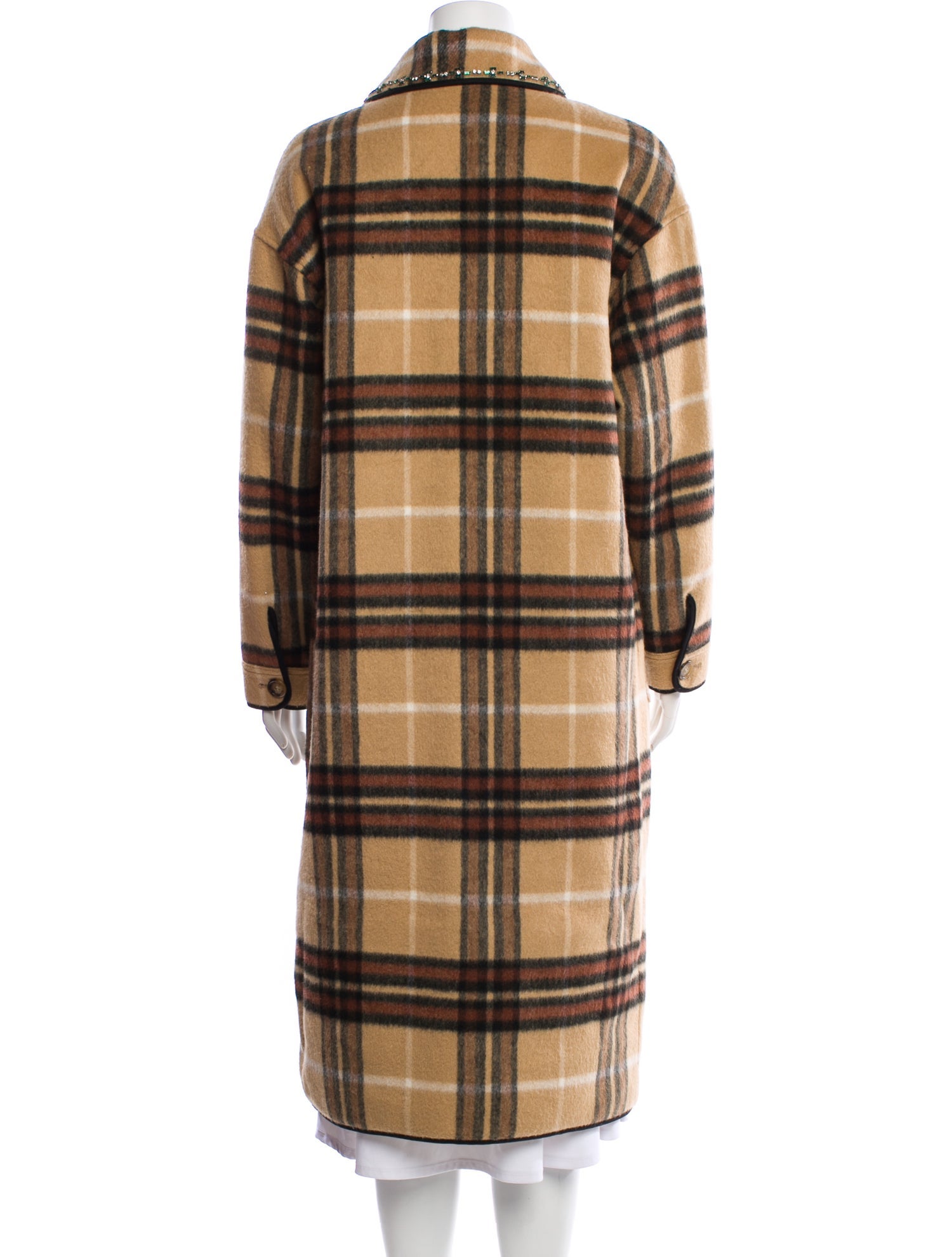Nº 21 Plaid Print Trench Coat